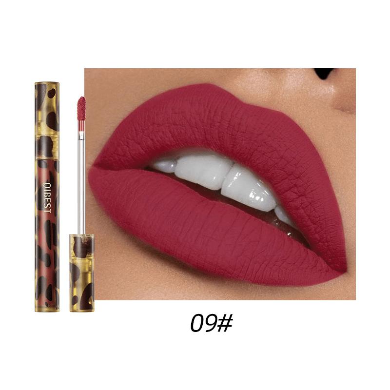 Matte Velvet Misted Leopard Lip Glaze Is Easy To Apply Color, Does Not Stain The Cup, Does Not Fade