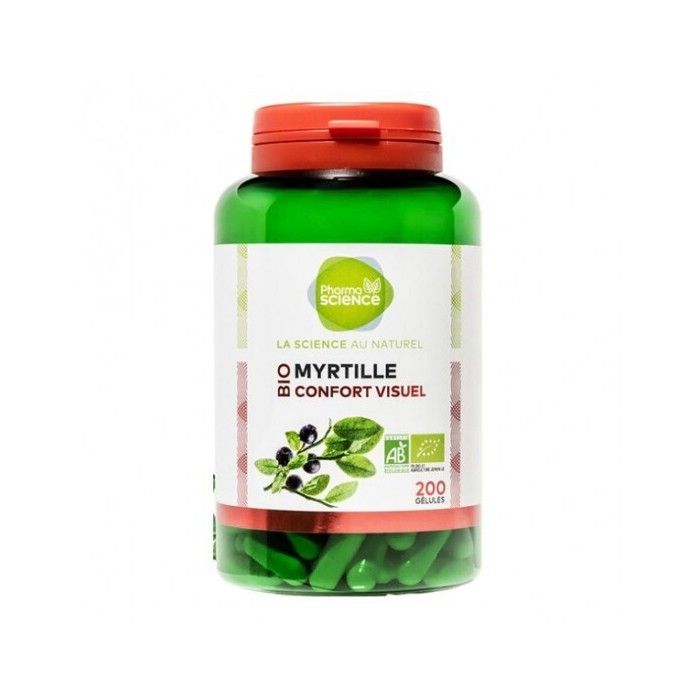 Pharmascience myrtille bio confort visuel 200 gélules
