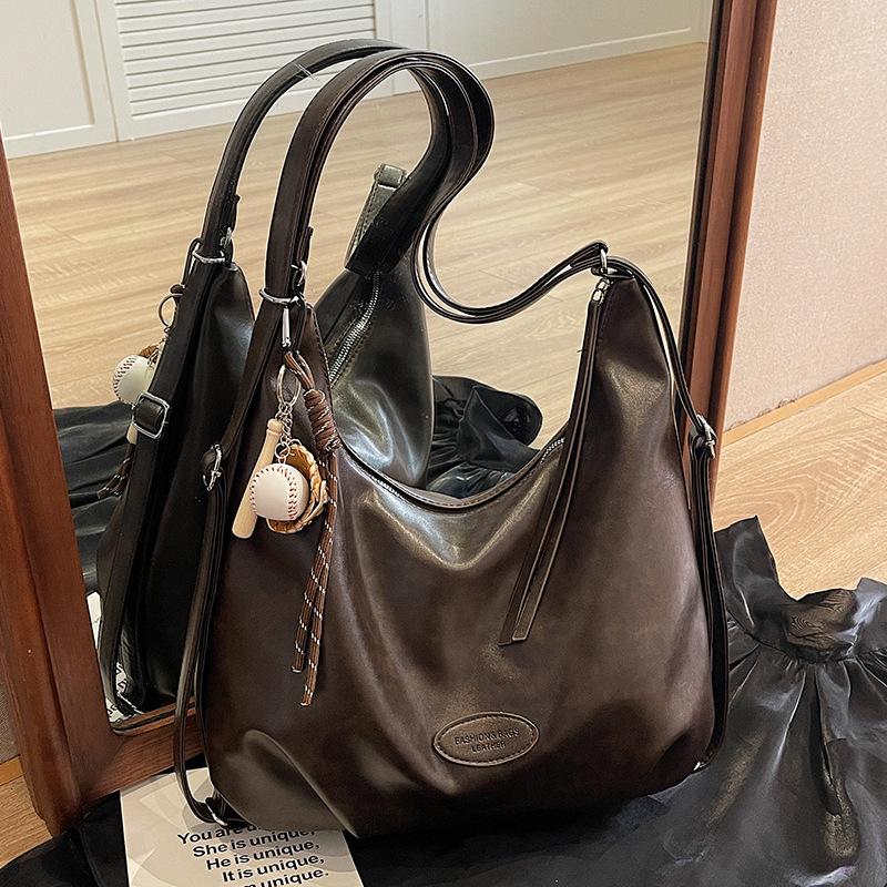 Niche Fashionable Retro Premium Texture Shoulder Tote Bag Women's Commuting Versatile Multi-back Backpack