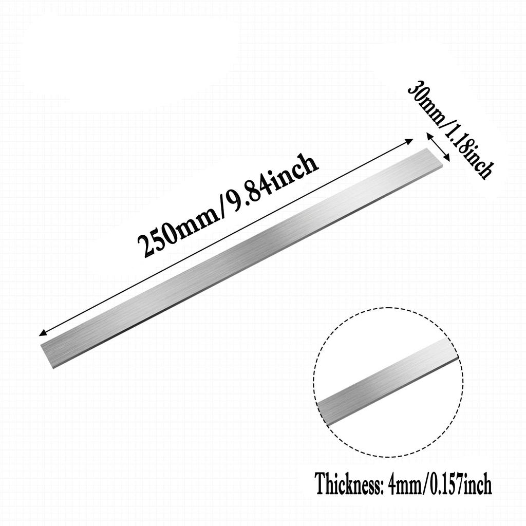 1 Peça Barra Chata de Aço Inoxidável 304, Tiras de Acabamento Versáteis Duráveis, Fácil de Moldar para DIY, Cozinha, Reparos Domésticos