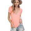 Women Short Sleeve T-Shirt Sexy V-Neck Tops Ladies Summer Casual Pullover Blouse
