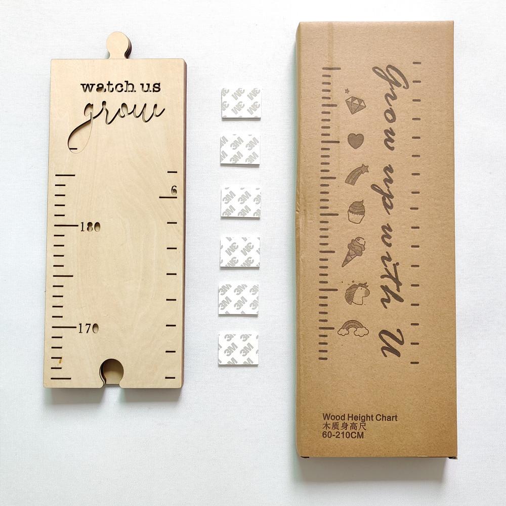 Leisure Style Splicing Wooden Board Height Ruler Children s Room Solid Wood Height Board Wall Sticker Baby Growth Record Ruler