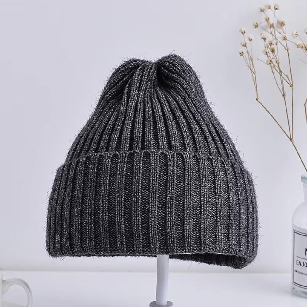 Candy Color Baby Hat Ins Korean Style Kids Beanie Stylish Outdoor Knitted Hat For Children