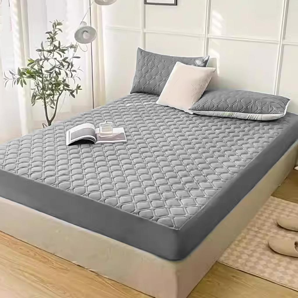 Mattress Protector Square Plaid Pattern Water Resistant Dust Proof Anti Urine Penetration Mattress