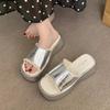 Fashion Flats Platform Women Slippers Casual New Summer Shoes Fashion 2025 Trend Sandals Slingback Woman Flip Flops Beach Slides Zapatos