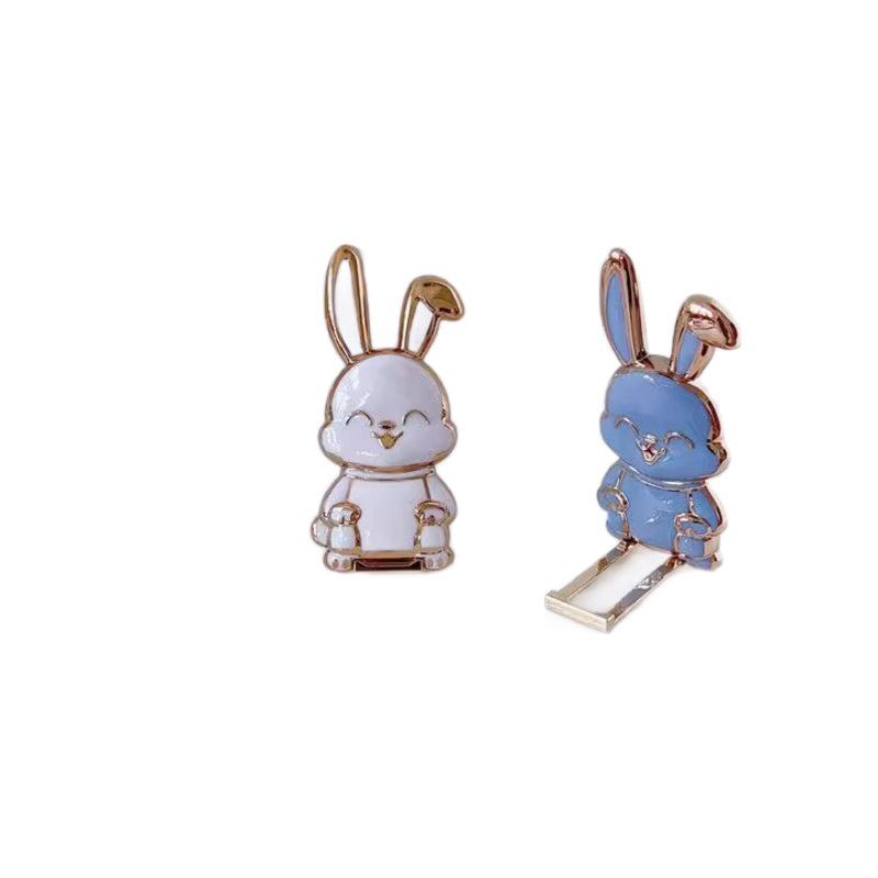 Kreativer Cartoon-Kaninchen Faltbarer Handyhalter für den Schreibtisch