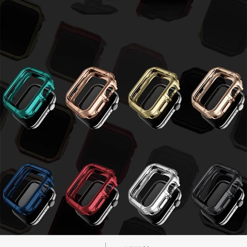 TPU Hülle Bumper Schutzhülle kompatibel für Apple Watch ultra 3 2 49MM 45mm/41mm 44mm/40mm 42mm/38mm iWatch Series11 10 9 8 6 5 4 3