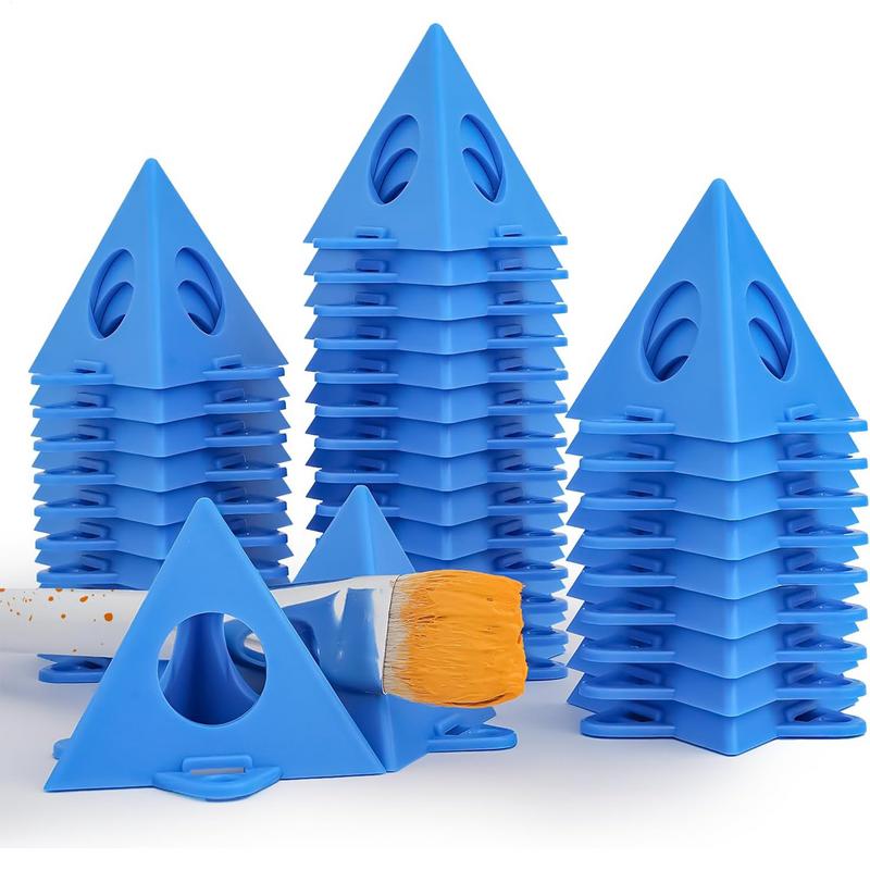 40pcs Mini Paint Stands Tool Triangle Paint Pads Feet for Woodworking Carpenter Woodworking Accessories