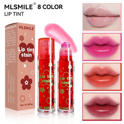 Spiegelwasser Glitzer Gelee Lipgloss Glänzend Spiegel Feuchtigkeitsspendender Flüssiger Lippenstift Glitzer Lippenöl Glas Lippenfleck Rollerball Lippen-Tönung