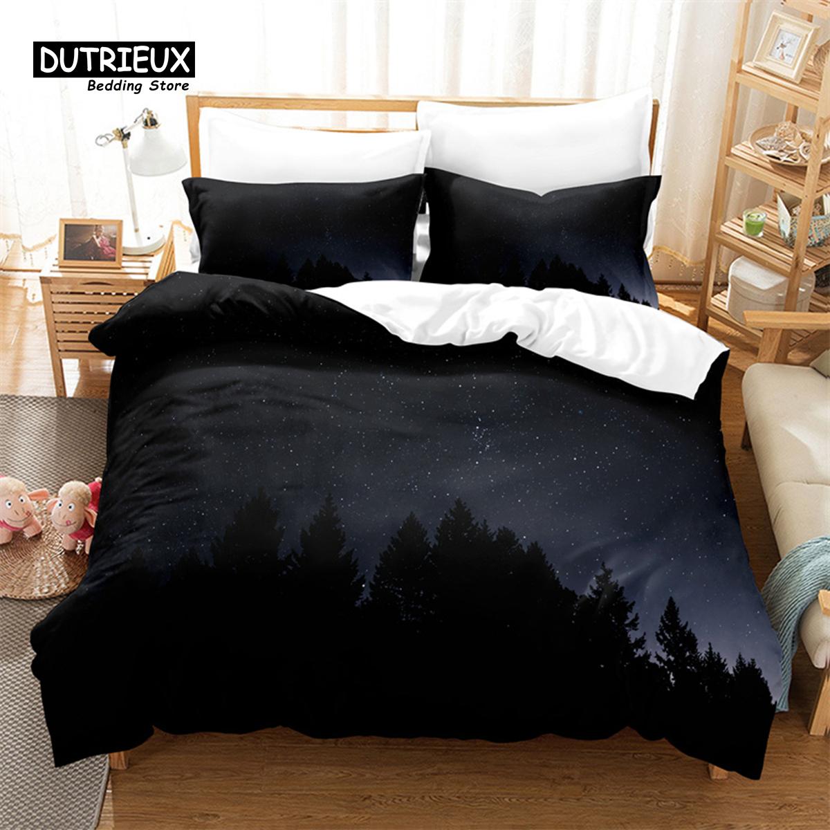 

3pcs Duvet Cover Set, Seaside City Bedding Set, Soft Comfortable Breathable Duvet Cover, For Bedroom Guest Room Decor EU single(135x200cm)