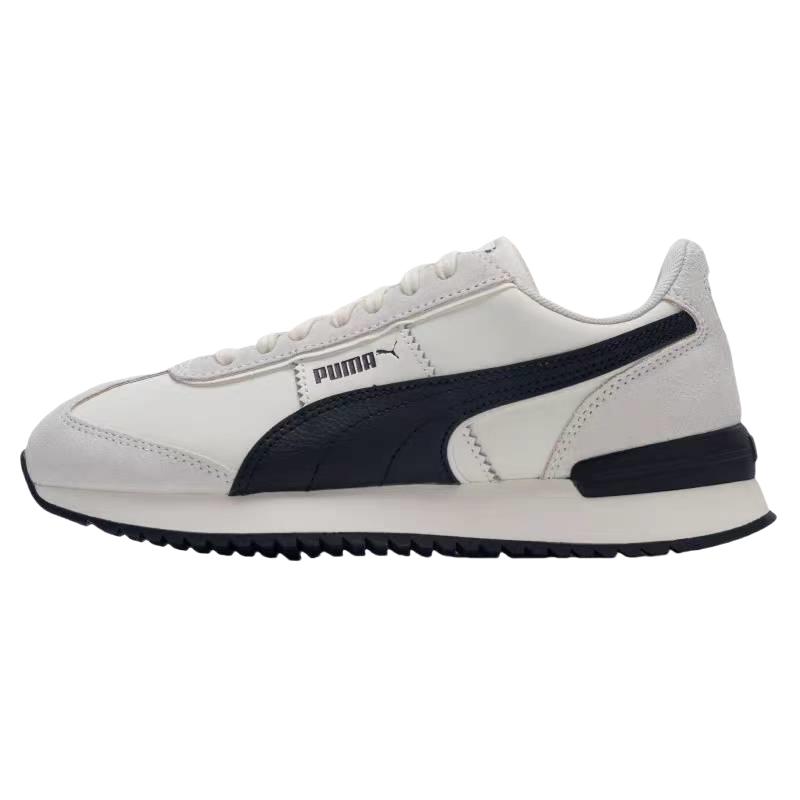 New PUMA R78 Retro Cushioning Lightweight Low Top Casual Shoes Unisex White Black 402241-01