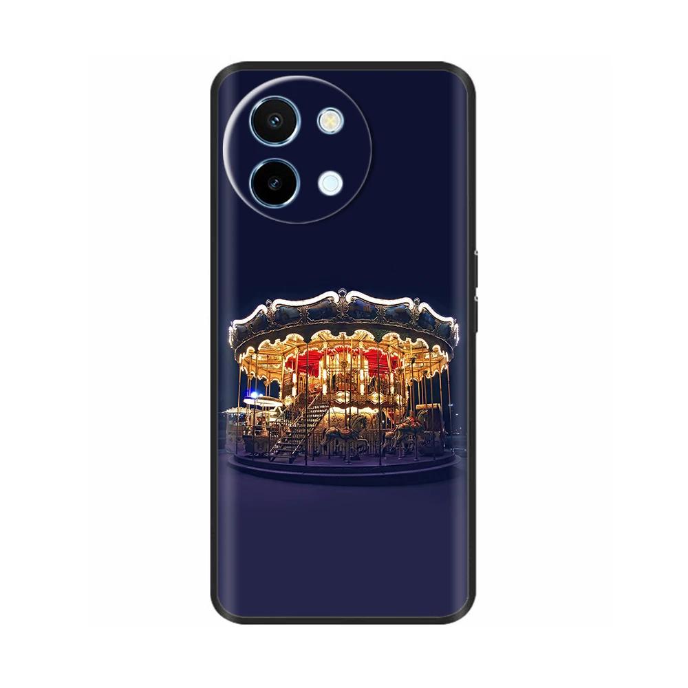For Vivo Y38 5G Phone Case Cute Fashion Heart Flowers Cases For Vivo Y18 Soft Silicone Bumper Cover For Vivo Y18E Fundas Shells
