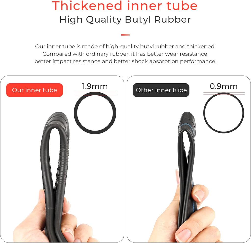 10*2/2.125/2.5 Nach außen 90 Grad Verstärkter Schlauch Ersatzschlauch für Nanrobot D4 D5 D6 Roller