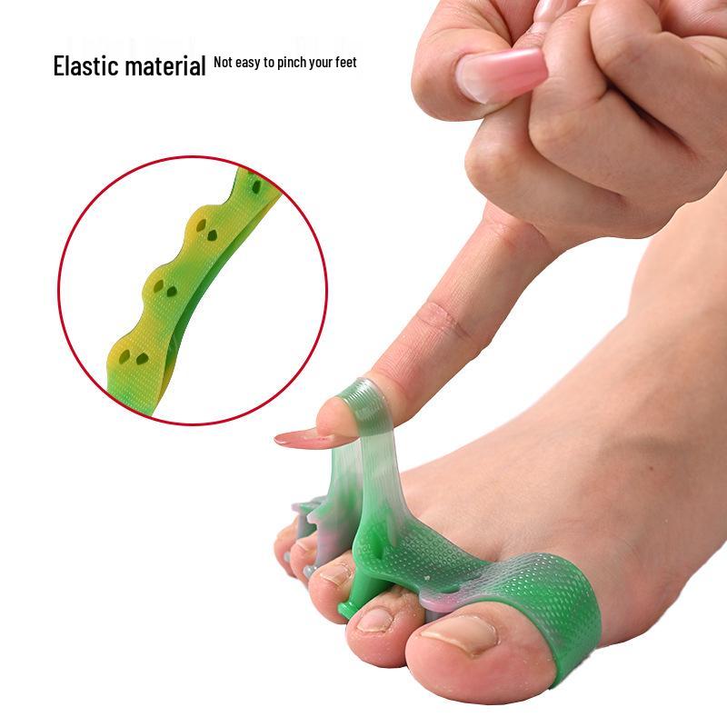 Colorful SEBS Five-Hole Toe Separator for Bunions and Overlapping Toes