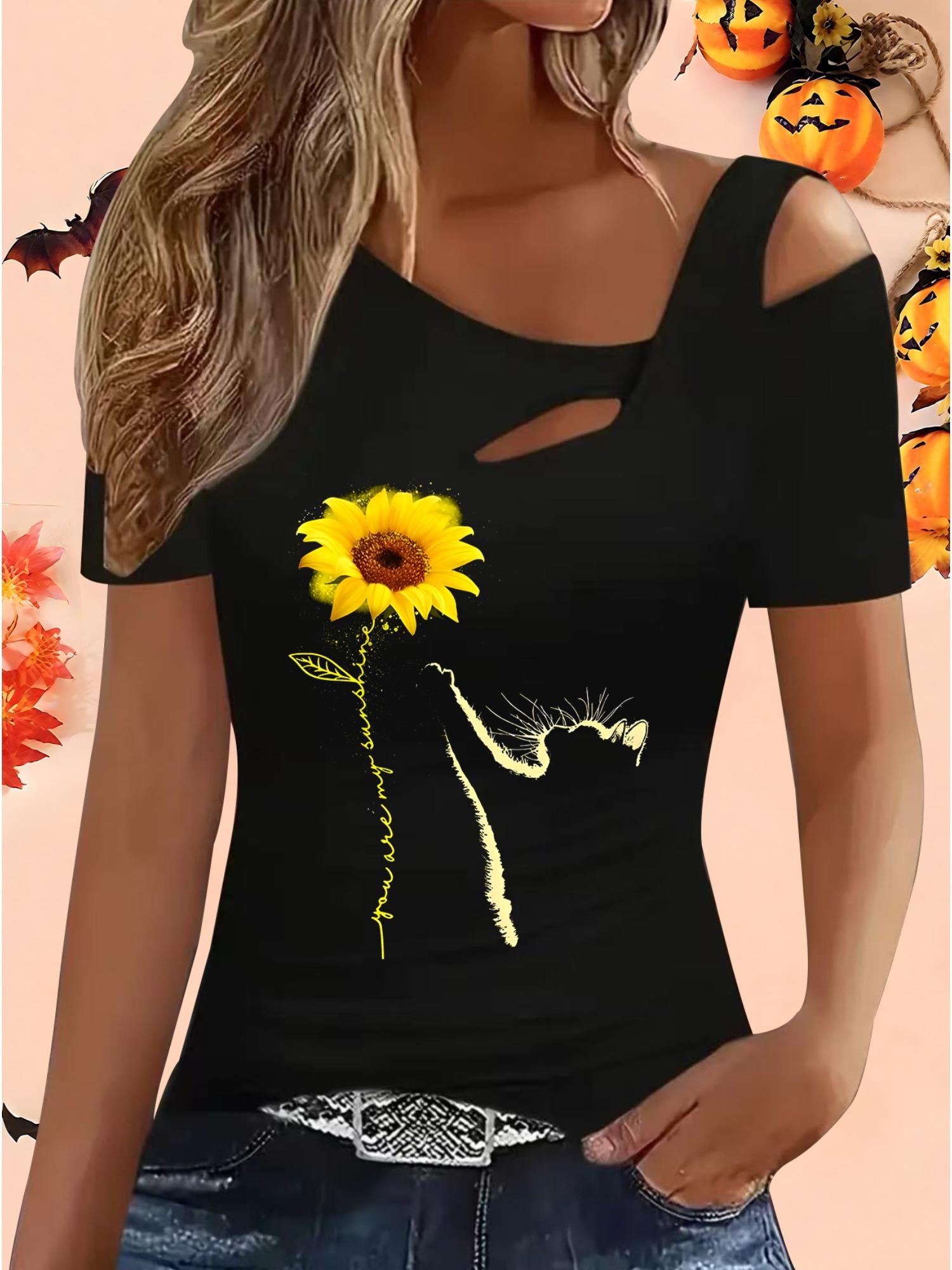 

Женские Свободные Топы Блузки Рубашки Подарок на Хэллоуин и Рождество XXL чёрный