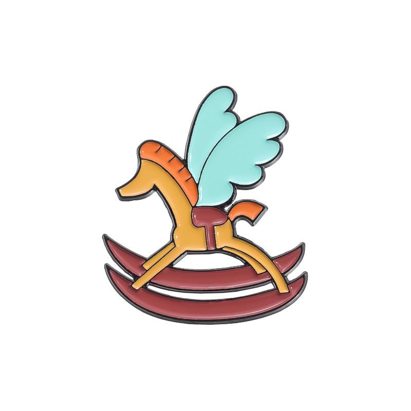 

And Trendy Creative Brooch Featuring A Charming Cartoon Horse Bread Design For Fashion Lovers QHXZ2057