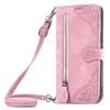 Zipper Leather Flip Wallet Case For OPPO Find X6 X8 Pro Reno 12 12F 13 Pro 7 7A 8 Lite A40 A40M A60 A80 A18 A38 A79 Phone Cover