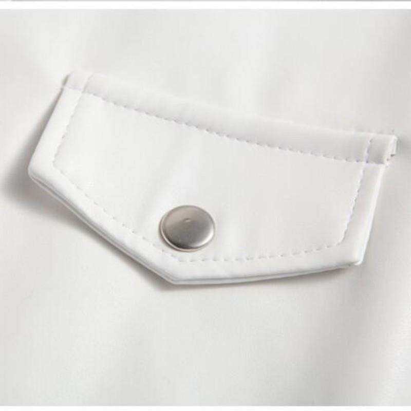 Neu Casual Revers Schlank Motorrad PU Leder Jacke Mantel Herrenbekleidung