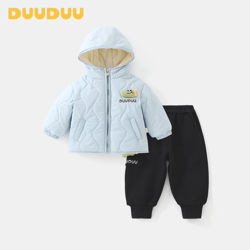

DUUDUU Зимовий комплект-трансформер 5-в-1 для малюків - Товстий утеплений корейський стиль для хлопчиків 90cm