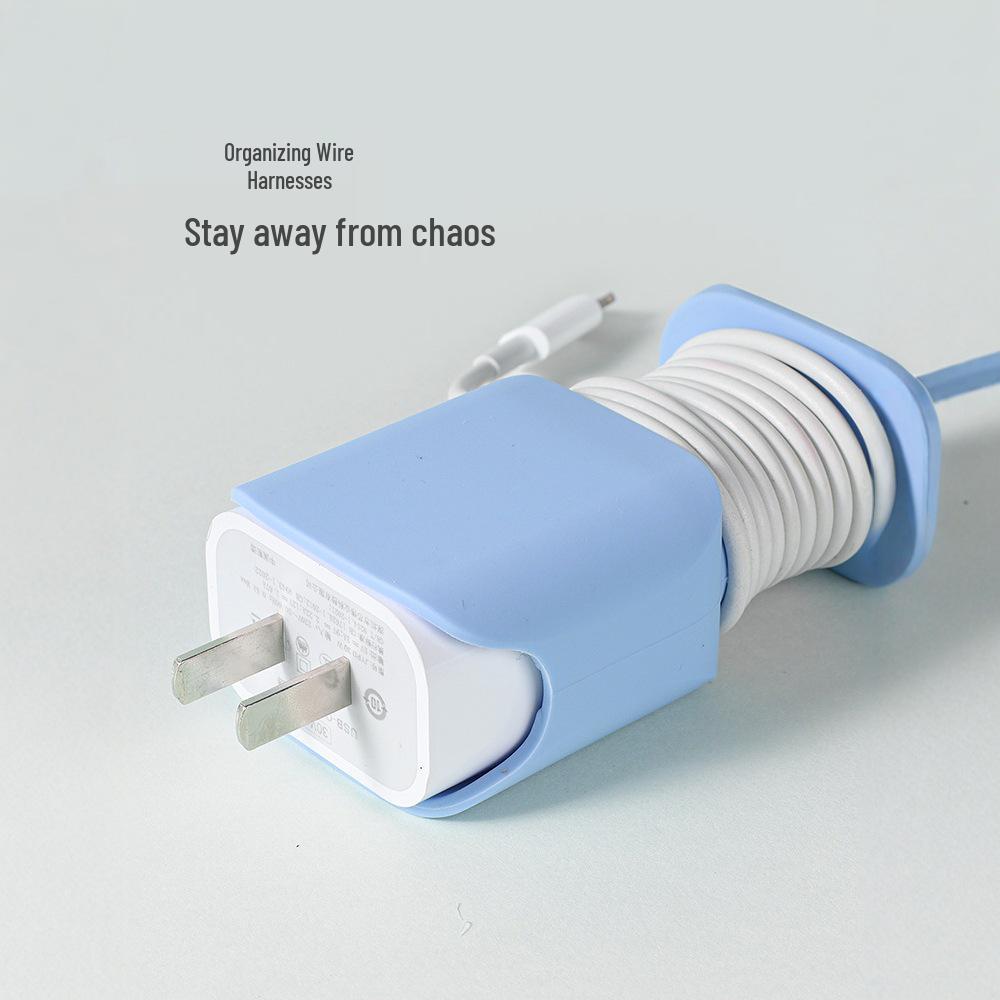 Silicone Case with 20W/18W USB-C Fast Charger, Cable Winder, and Protector - Compact and Portable