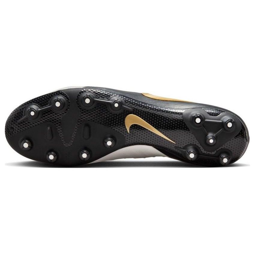 Nike Fashion HG (Rubber Short Studs) Shock Absorbing Non-Slip Wear-Resistant Lightweight Soccer Shoes Men Soccer Shoes Black White FJ2555-100