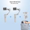 M1 Handheld Gimbal: Three-Axis Stabilizer with Anti-Shake & Smart Face Tracking for Mobile Photography & Live Streaming.