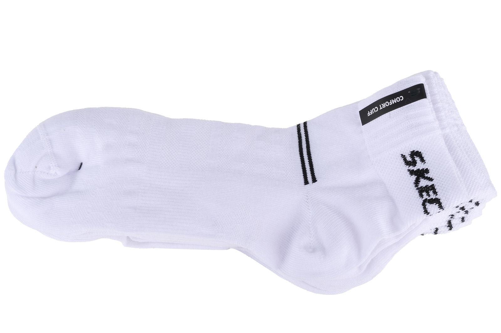 Skechers 5PPK Wm Mesh Ventilation Quarter Socks, meias brancas unissex 35-38 branco