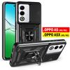 Slide Camera Cover For OPPO A5 5G A5X 4G Global Case Armor Ring Holder Kicktand Protection Phone Capa Funda
