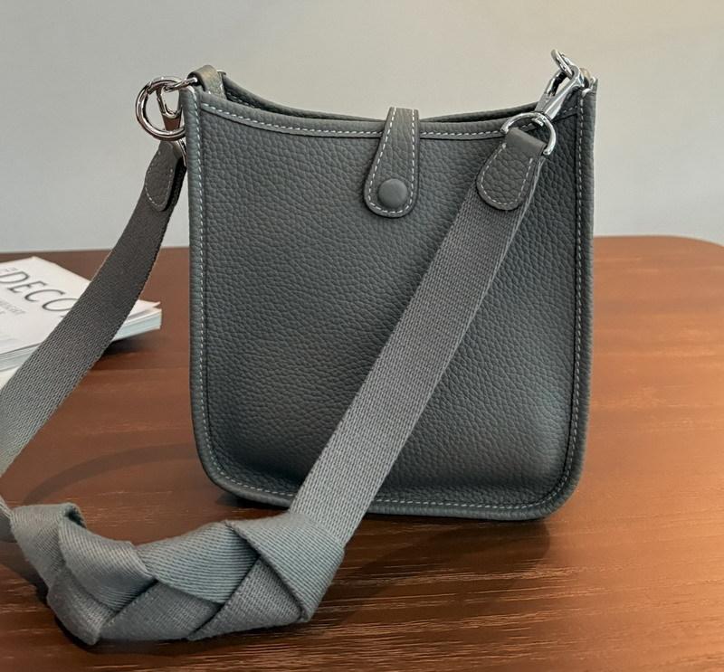 New Casual Bag Leather First Layer Cowhide Small Square Bag Tote Bag Portable Shoulder Messenger Women's Bag