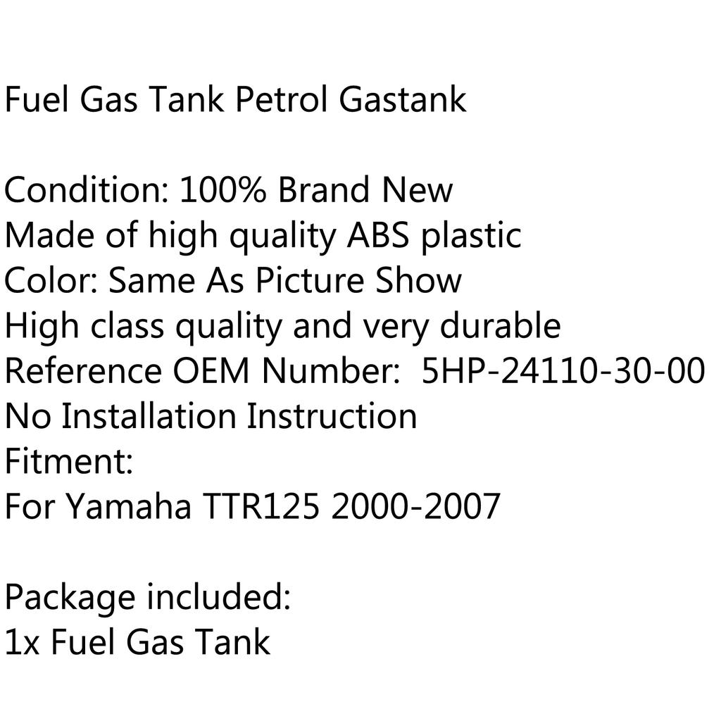 Blue Fuel Gas Tank Petrol Gastank Fits For Yamaha TTR125 TTR 125 2000-2007
