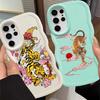 Flower Tiger Soft Phone Cover Case for Samsung Galaxy S23 Plus A26 A25 S22 Ultra S25 S24 S21 S20 FE A34 A54 A24 A36 A55 A35