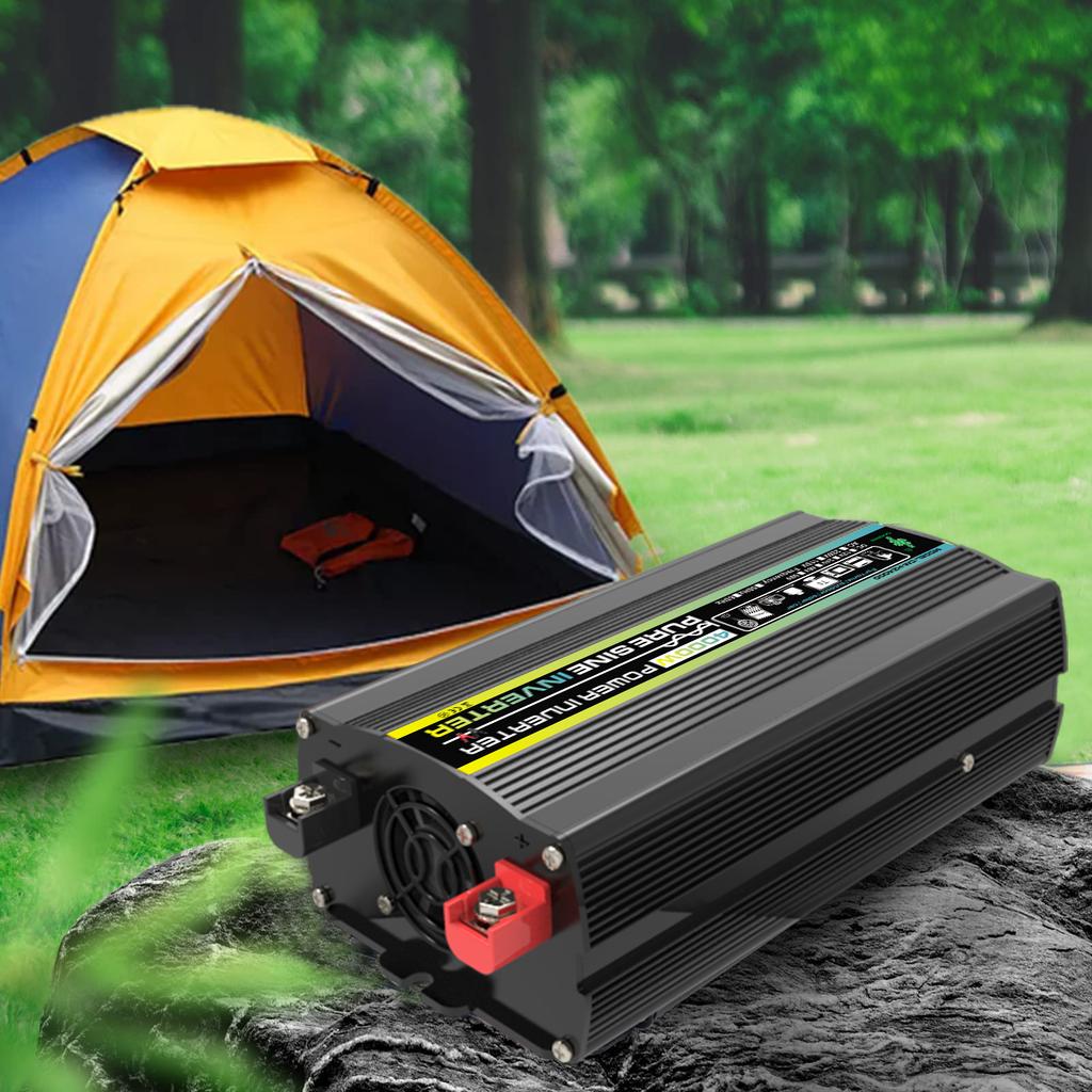 4000W Dual USB Solar Power Inverter 12V To 220V Car Power Inverter Charger Converter Adapter Modified Sine Wave Transformer Kit