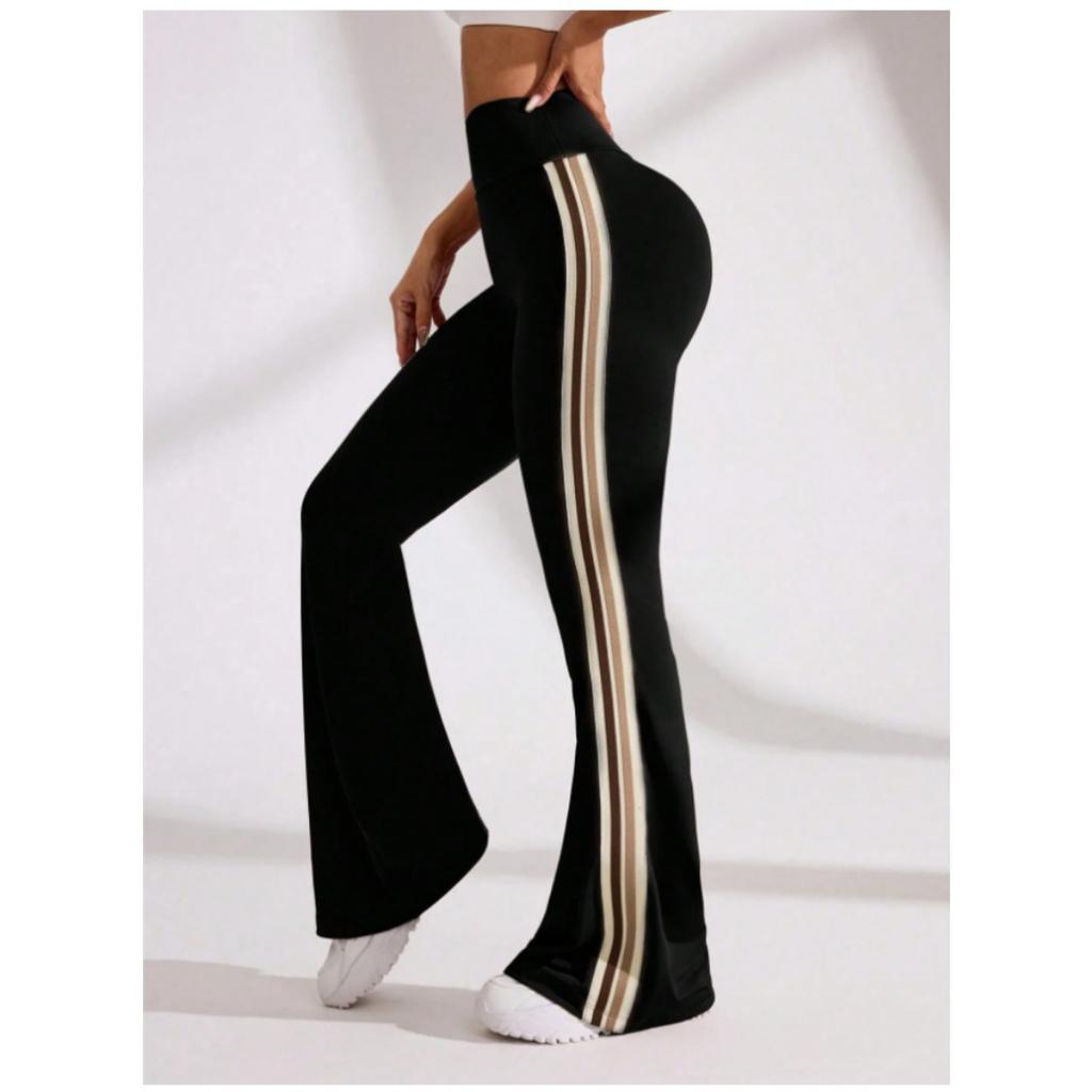 Casual Micro Flared Yoga Pants with High Waist Elasticity, Pilates Exercises, Abdominal Compression, Leg Shaping, and Quick Drying Flared Pants