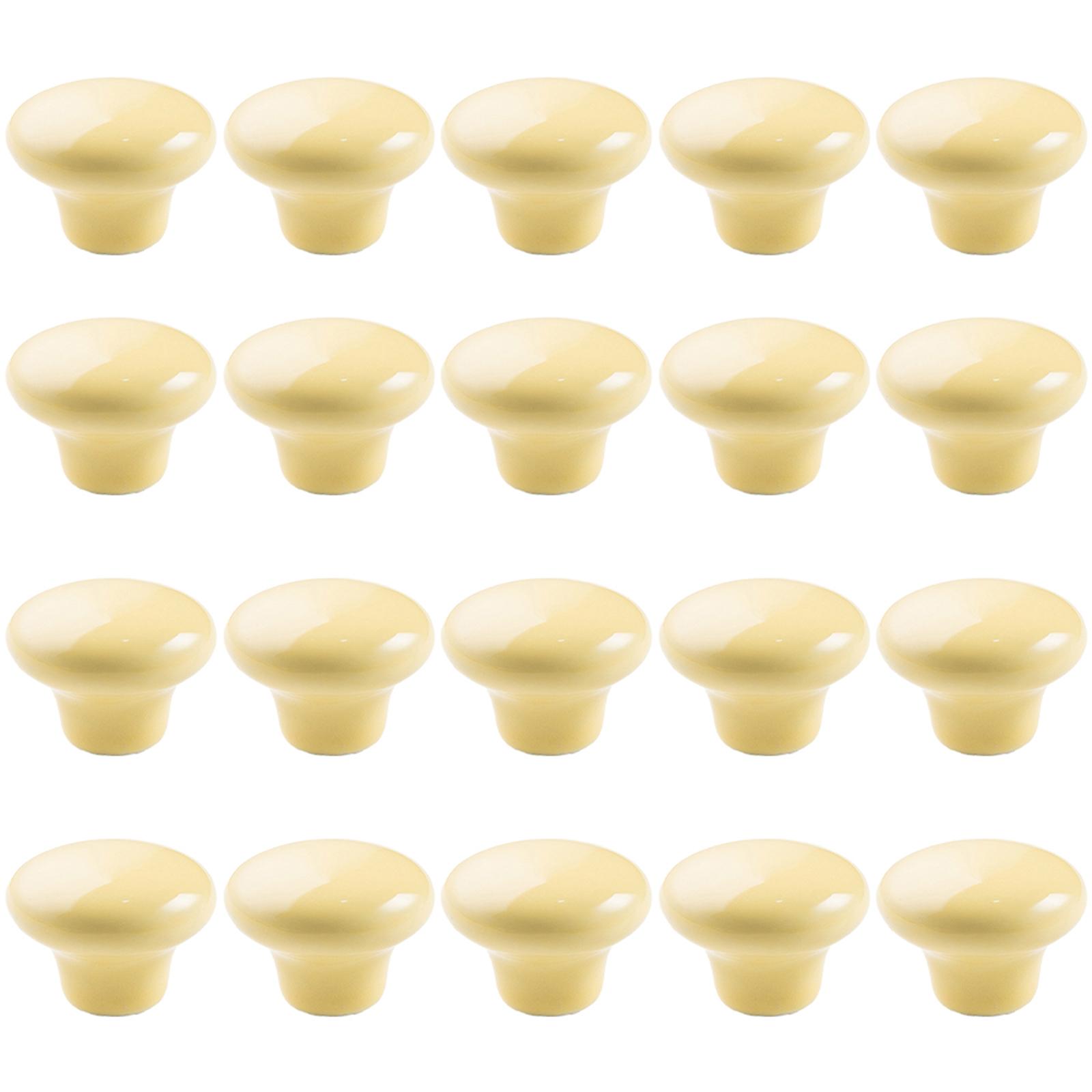 

Керамическая керамическая ручка Ручки дверцы шкафа Ручки ящика жёлтый