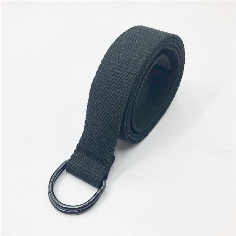 

Женский классический холщовый ремень с двойным D-образным кольцом, 3,2 см, хлопок/нейлон, кожаная отделка, идеально подходит для повседневной носки или военной подготовки. 110 cm