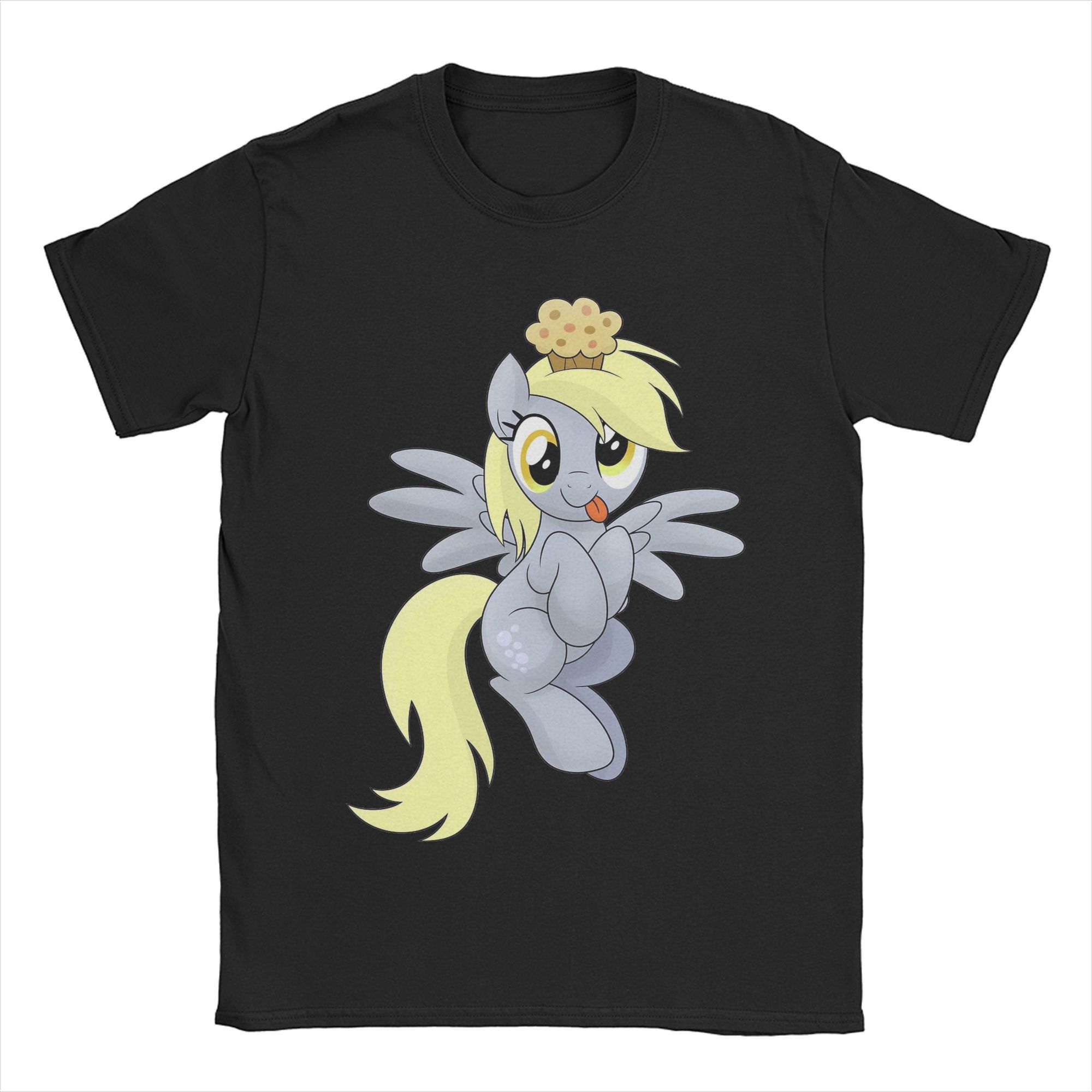 Unisex Women TShirt Derpy Muffins Hooves Unique Cotton Tees Short Sleeve T Shirt O Neck Unisex Clothing Breathable M