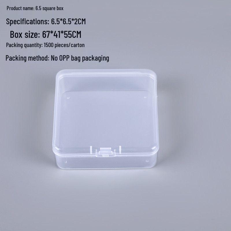 Rectangular Transparent PP Plastic Storage Box for Stationery, Cards, Hardware, Jewelry, and Fishing Gear