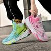 New Trendy Sports Basketball Shoes Mandarin Duck Two-color Combat Boots Student Sports Shoes Youth Actual Combat Basketball Running Shoes