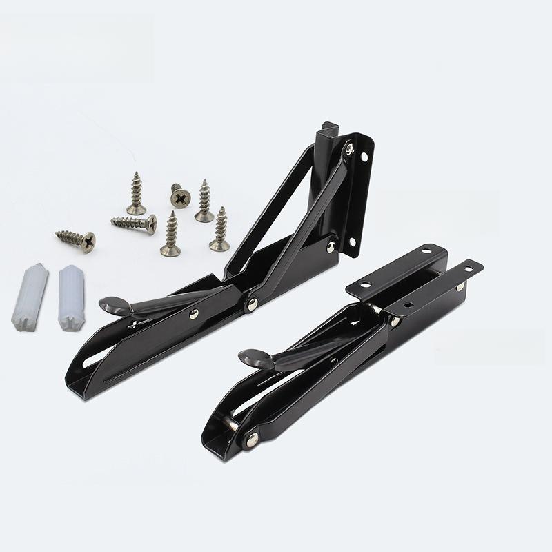 2pcs 8/10/12/14/16/18 Inch Folding Angle Bracket Triangle Shelf Heavy Support Adjustable Wall Mounted Bench