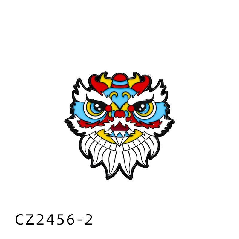 New Year's Badge Cute Animal Panda Spring Festival Brooch Auspicious Fortune Happy Character Activity Supplies Gift Accessories