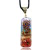 Chakra Gemstone Pendant With Adjustable Cord  Seven Chakra Stones Necklace For Meditation And Spiritual Energy