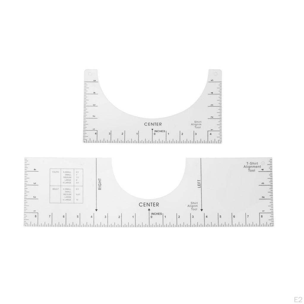 Ruler Guide for , T Shirt Rulers to Center Designs, Replacement T-shirt Applying and