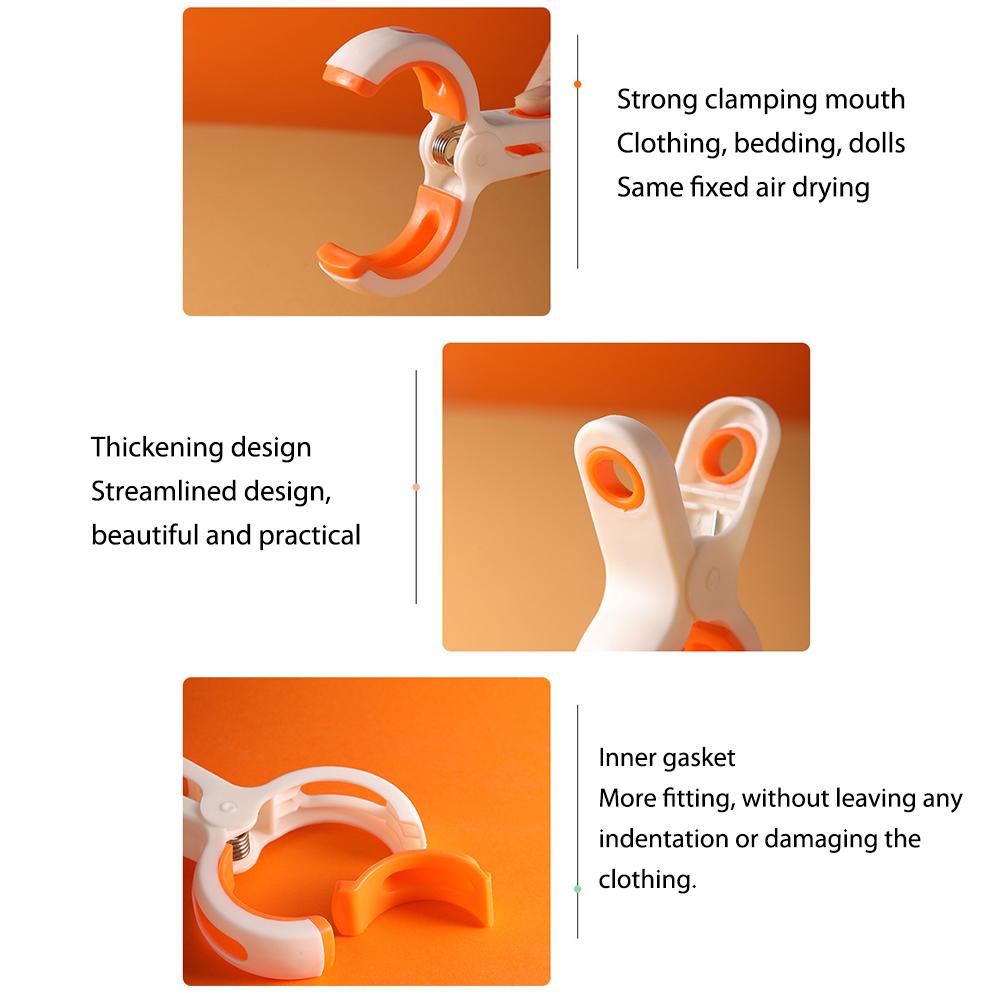 3/6Pc Large Towel Clips Windproof Fixed Drying Clothespin Reusable Non-slip Multifunctional for Pool Chairs