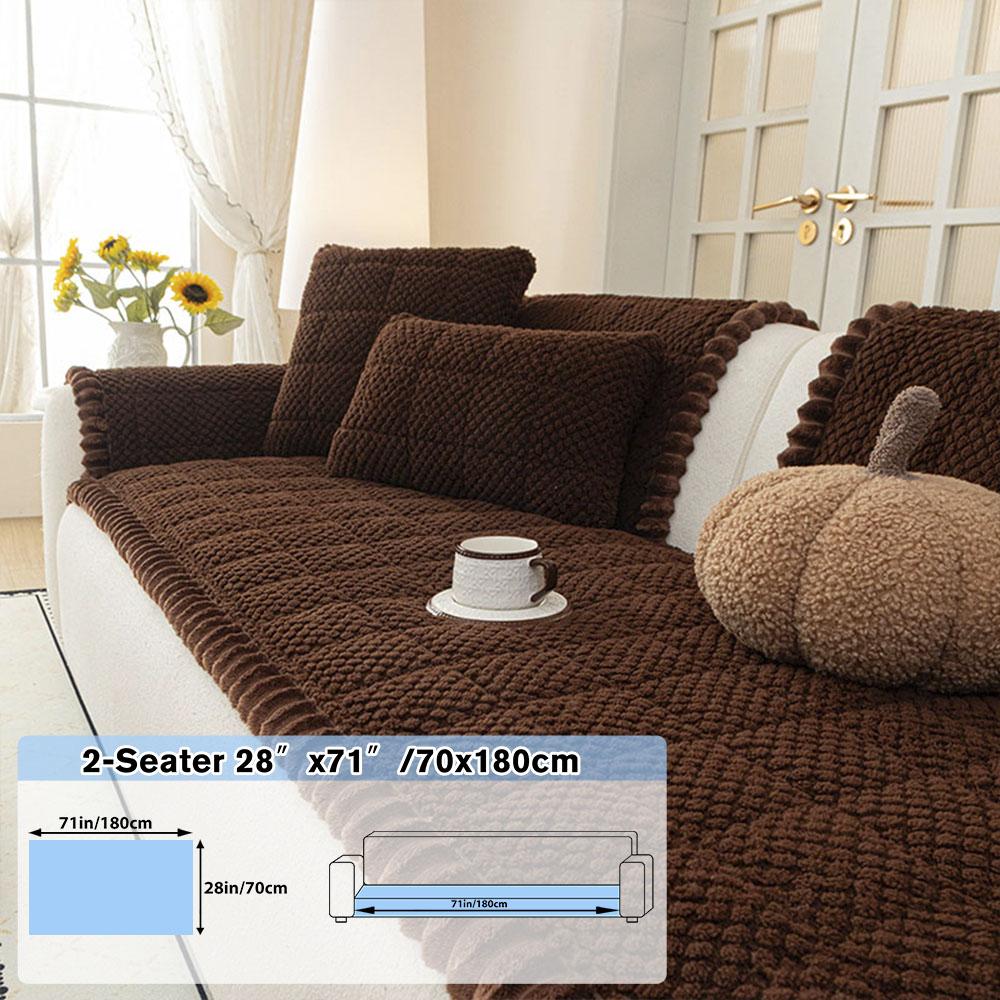 Sofa Pad, Shu, Textured Bubble Plush, Anti-Slip, Washable