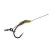 3pcs/pack Carp Fishing Rig Slip D Rig Hair Rig With Quick Change Swivel Curve Shank Hook Size 2/4/6 PTFE Coating High Carbon Steel