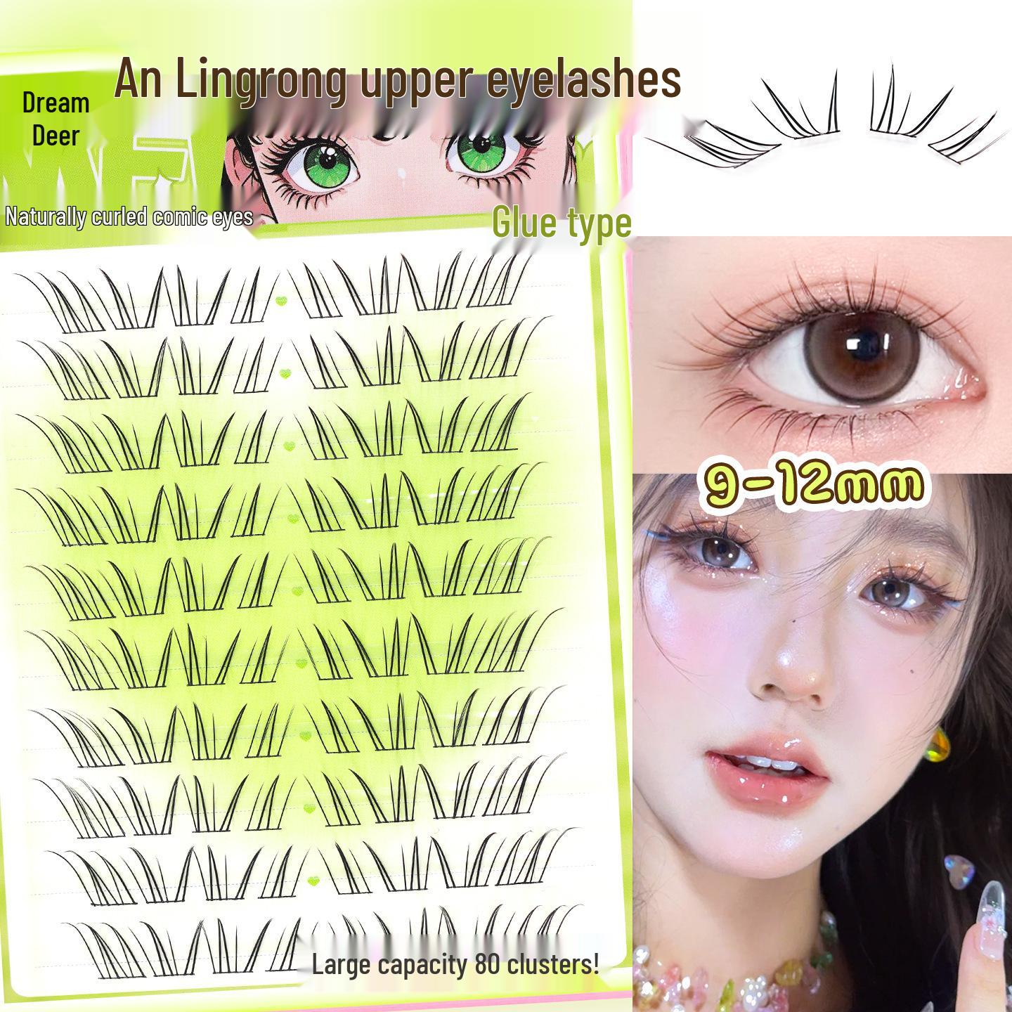 

Menglu Anlingrong Transparent Stem Natural Eyelash Glue for Segmented False Eyelashes - 2025 New Chinese Style.