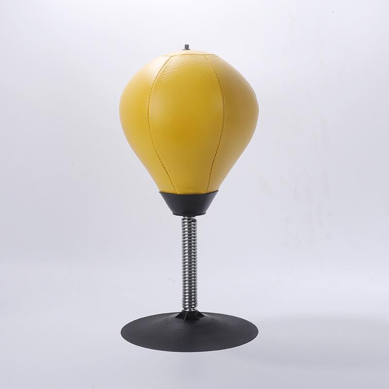 Large Suction Cup Desktop Speed Ball with Inflatable Punching Ball and Boxing Gloves for Stress Relief