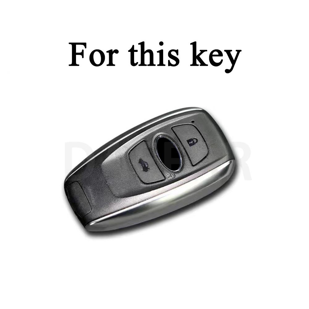 For Subaru BRZ XV SV Forester Legacy Outback Crosstrek Impreza WRX TPU Fob Shell Car Key Case Cover Keychain Accessories
