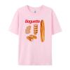 Women Y2k Aesthetic Baguette T Shirt Cute Bread Lover TShirt Breakfast Foodie Tee Shirt Unisex Summer Fashion Streetwear Tops