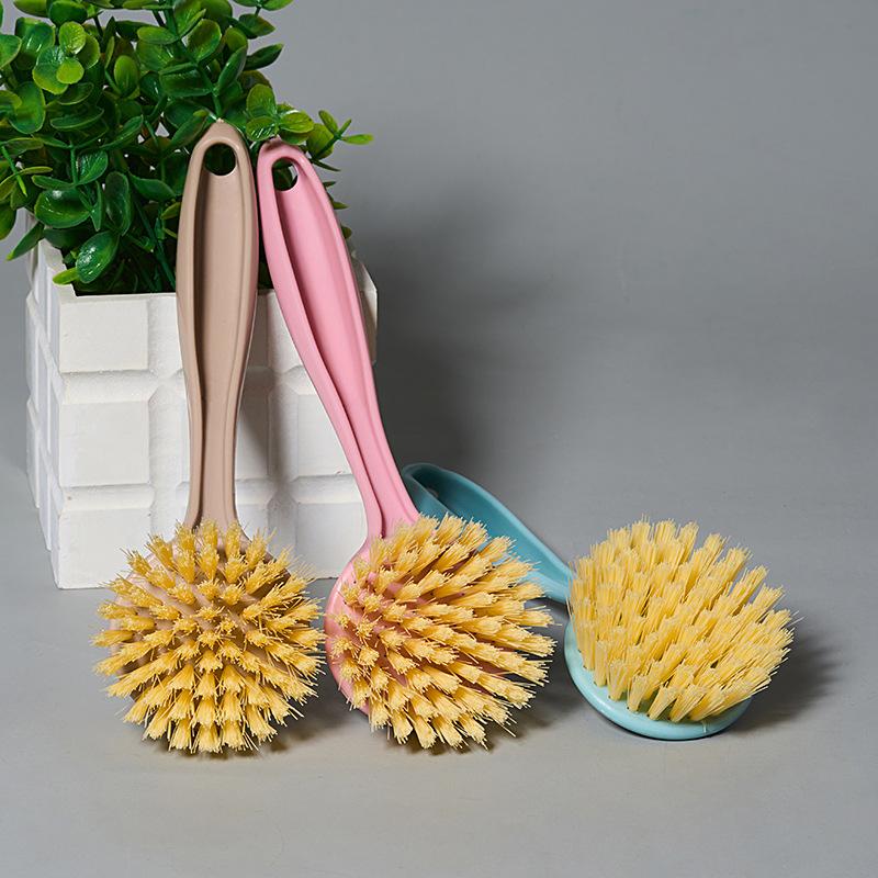 Pot Brush Household Kitchen Brush Pot Dishwashing Artifact Washing Pot Non-staining Oil Brush Brush Bowl Descaling Oil Long Handle Cleaning Brush